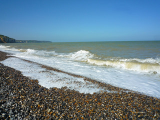 Wall Mural - Normandie, plage de galets