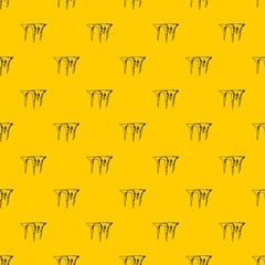 Poster - Icicles pattern seamless vector repeat geometric yellow for any design