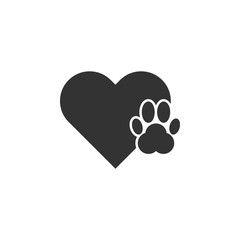 Poster - Charity, animal icon. Element charity icon. Premium quality graphic design icon. Signs and symbols collection icon for websites, web design, mobile app