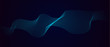 Abstract futuristic background . Blue line stream . 