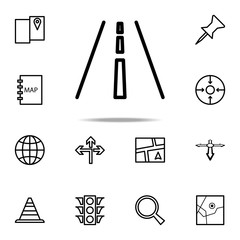 Aufkleber - highway icon. Navigation icons universal set for web and mobile