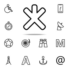 Aufkleber - road mark icon. Navigation icons universal set for web and mobile