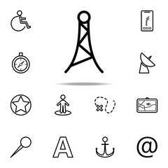 Aufkleber - Radio antenna icon. Navigation icons universal set for web and mobile