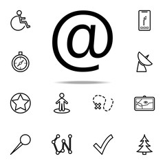 Poster -  sign icon. Navigation icons universal set for web and mobile