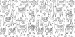 Cute lamas, seamless pattern for your design