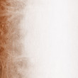 Orange with brown ink and watercolor textures on white paper background. Paint leaks and ombre effects. Hand painted abstract image.