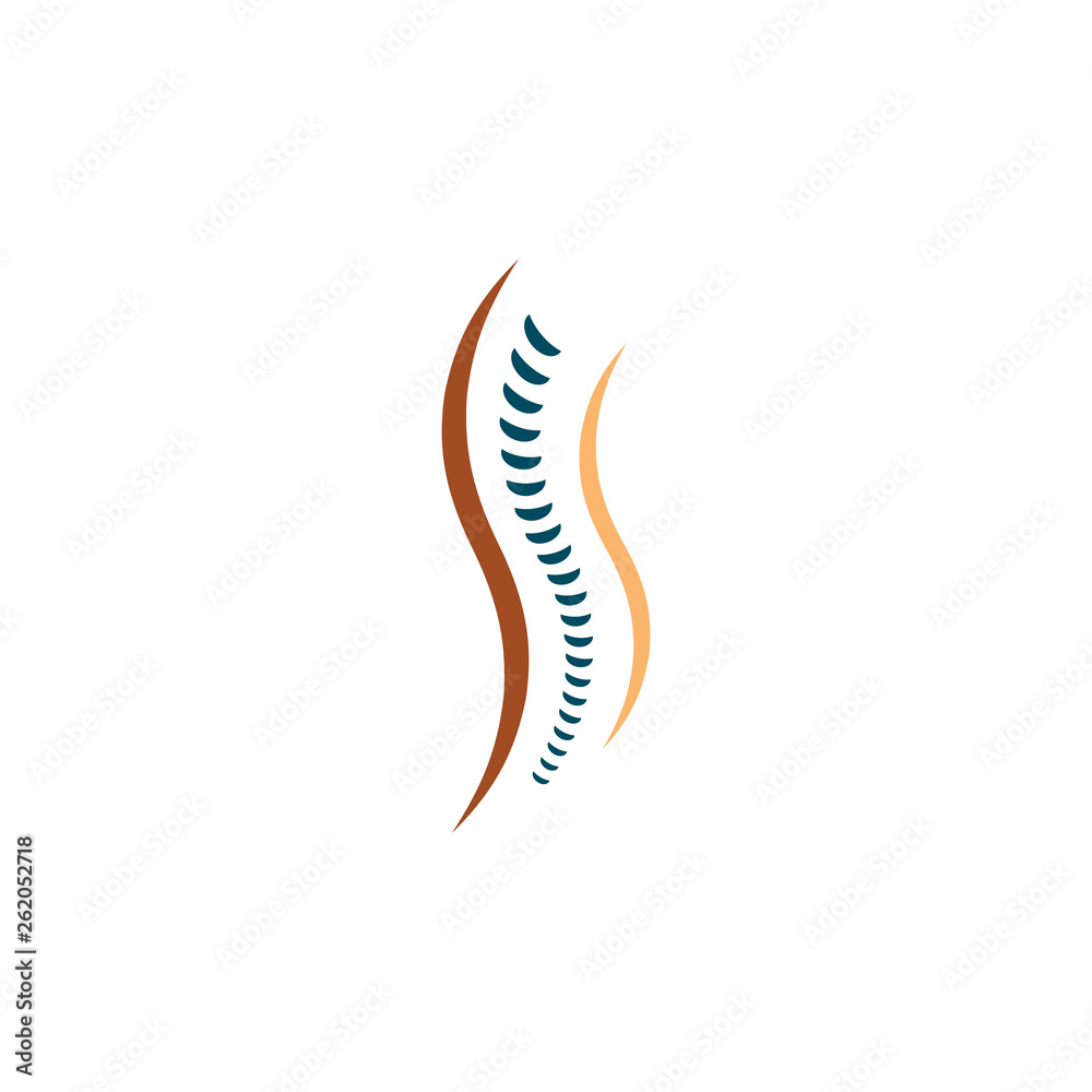 spine logo icon design element vector illustration design Stock Vector ...