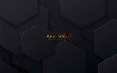 Poster - Abstract hexagonal background.