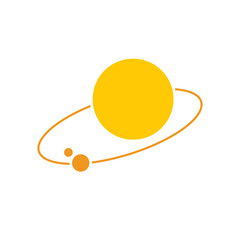 Poster - Sun icon on background for graphic and web design. Simple vector sign. Internet concept symbol for website button or mobile app.