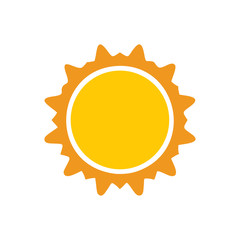 Poster - Sun icon on background for graphic and web design. Simple vector sign. Internet concept symbol for website button or mobile app.