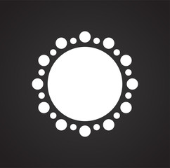 Poster - Sun icon on background for graphic and web design. Simple vector sign. Internet concept symbol for website button or mobile app.