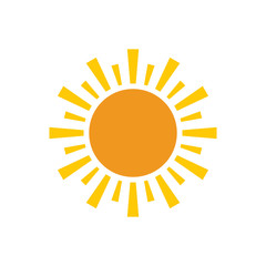 Poster - Sun icon on background for graphic and web design. Simple vector sign. Internet concept symbol for website button or mobile app.