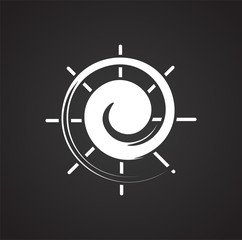 Poster - Sun icon on background for graphic and web design. Simple vector sign. Internet concept symbol for website button or mobile app.