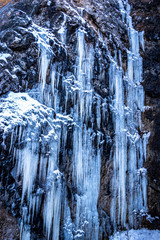 Canvas Print - frozen waterfall