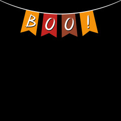 Sticker - Boo - Halloween poster/ banner