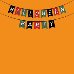 Wall Mural - Halloween party poster/ banner