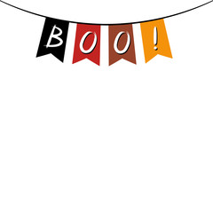 Sticker - Boo - Halloween poster/ banner