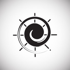 Poster - Sun icon on background for graphic and web design. Simple vector sign. Internet concept symbol for website button or mobile app.