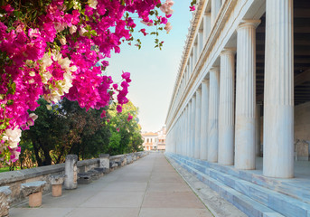 Fototapete - Agora of Athens, Greece