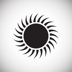Poster - sun icon on background for graphic and web design. simple vector sign. internet concept symbol for w