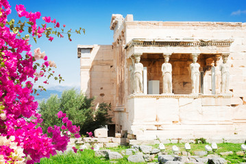 Fotomurales - Erechtheion temple in Acropolis of Athens