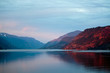 © Tandem Stock - Sunrise over the Columbia River Gorge near Hood River, Oregon. The river divides Oregon (left) and Washington (right). The Oregon side is home to the Historic Columbia River Highway Scenic Byway, but both sides have fantastic views.