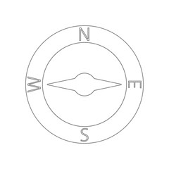 Poster - Compasses icon. Element of Army for mobile concept and web apps icon. Outline, thin line icon for website design and development, app development