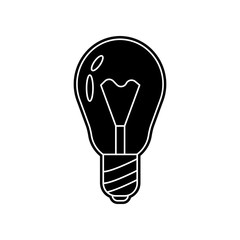 Poster - bulb icon. Element of Banking for mobile concept and web apps icon. Glyph, flat icon for website design and development, app development