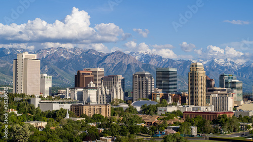 Salt Lake City Profile Wallpaper Mural