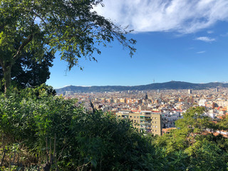 Barcelona city view