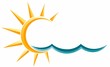 Sun and Sea Symbol.