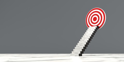 Wall Mural - Staircase Red Target