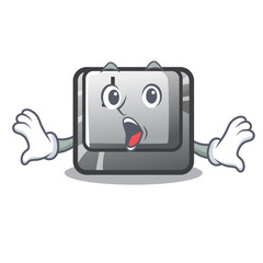 Sticker - Surprised button J on a computer character