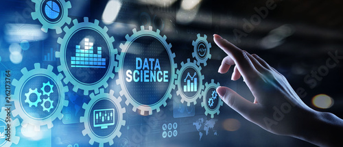 Fotomural Big Data science analysis business technology concept on virtual screen