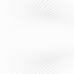 Fototapete - Halftone dotted lines perspective background.