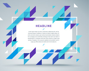 Wall Mural - modern bright dynamic stylish geometric frame