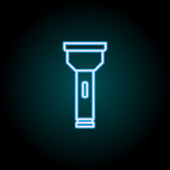 Poster - lamp neon icon. Elements of Camping set. Simple icon for websites, web design, mobile app, info graphics