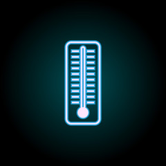 Aufkleber - mercury thermometer neon icon. Elements of Camping set. Simple icon for websites, web design, mobile app, info graphics