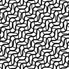 Poster - Grid, mesh with wavy, criss-cross, zig-zag lines