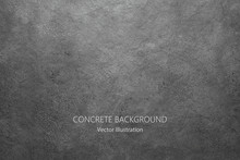 Vector Gray Concrete Texture. Stone Wall Background.