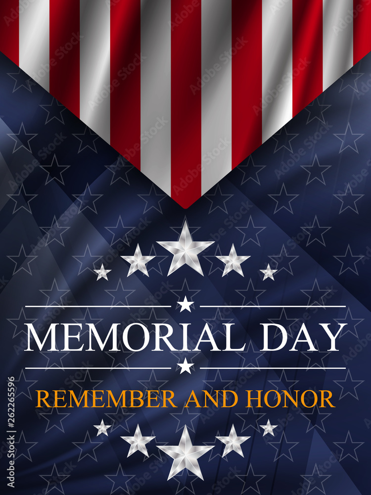 Memorial day background. National holiday of the USA. Vector ...