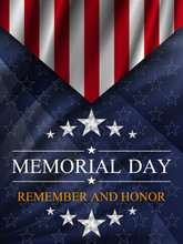 Memorial Day Background. National Holiday Of The USA. Vector Illustration.