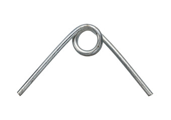 Wall Mural - steel torsion spring (with clipping path) isolated on white background