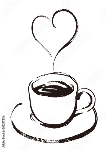 線画６ コーヒーのイラスト Stock Vector Adobe Stock