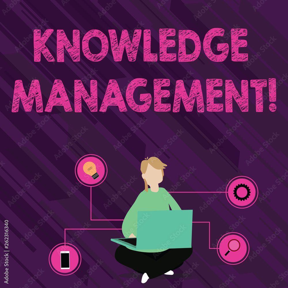 Filtering Knowledge Management Sign Text sign showing Knowledge Management. Business photo text efficient ...
