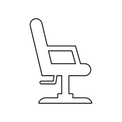 Poster - office chair icon. Element of Beauty salon for mobile concept and web apps icon. Outline, thin line icon for website design and development, app development