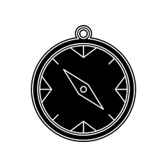 Poster - compass icon. Element of Camping for mobile concept and web apps icon. Glyph, flat icon for website design and development, app development