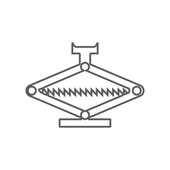 Poster - car jack icon. element of car repear for mobile concept and web apps icon. outline, thin line icon f