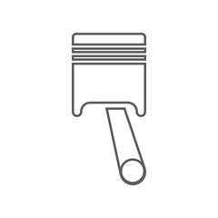 Poster - car piston icon. element of car repear for mobile concept and web apps icon. outline, thin line icon