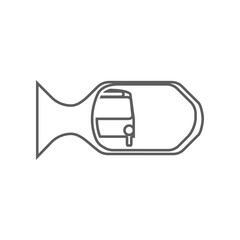 Poster - car mirror icon. Element of Car repear for mobile concept and web apps icon. Outline, thin line icon for website design and development, app development